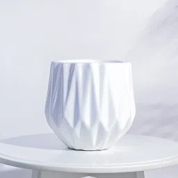 Ugaoo White Precious Horcrux Ceramic Medium Pot image 2