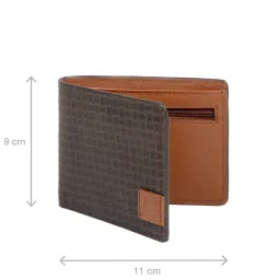 Hidesign Brown Leather  Bi-Fold Wallet for Men image 2