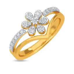 Kisna Diamond & Gold Jewellery Rafel 14k (585) Diamond & Gold Ring For Women-picture-48
