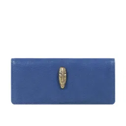 Hidesign Maasai Blue Solid Bi-Fold Wallet for Women image 2