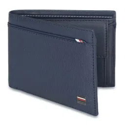 Tommy Hilfiger Navy Loganville Leather Small Global Coin Wallet image 2