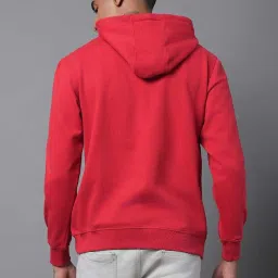 High Star Red Regular Fit Hooded Sweatshirt image 2