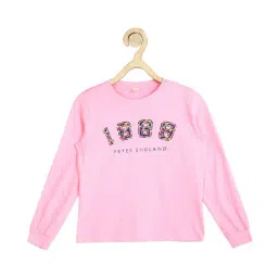 Peter England Kids Pink Printed Full Sleeves Sweatshirt-picture-16