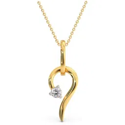 Candere by Kalyan Jewellers Stylish Design 18k Yellow Gold & Diamond Pendant-picture-15