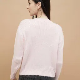 Ginger by Lifestyle Pink Solid Pullover image 2