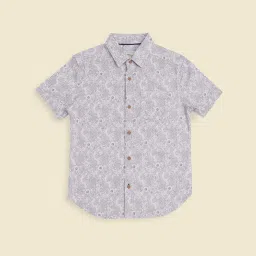 Pantaloons Junior White Cotton Floral Print Shirt image 2