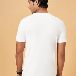 Ajile by Pantaloons White Slim Fit Printed T-Shirt image 2