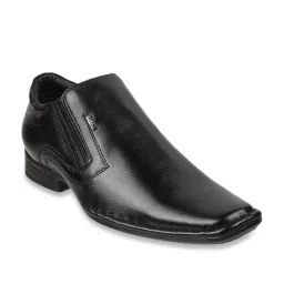 Mochi Men's Black Formal Loafers image 2