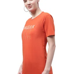 Vimal Jonney Orange & Grey Cotton Printed T-Shirt - Pack Of 2 image 2