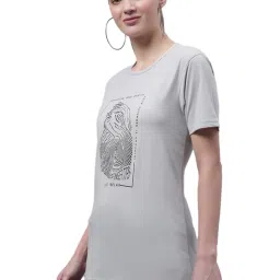 Vimal Jonney Grey & Olive Green Cotton Printed T-Shirt - Pack Of 2 image 2