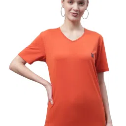 Vimal Jonney Orange & Red Cotton Logo T-Shirt - Pack Of 2 image 2