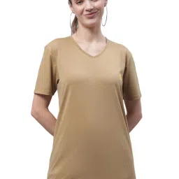 Vimal Jonney White & Beige Cotton Logo T-Shirt - Pack Of 2 image 2