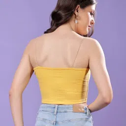 Cation Yellow Plain Tube Top image 2