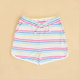 Pantaloons Junior Multicolor Cotton Striped Shorts image 2