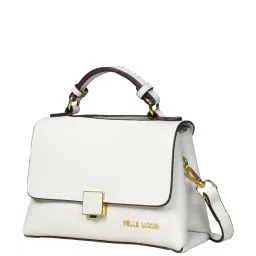 PELLE LUXUR Grey Solid Small Sling Handbag image 2