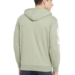 Duke Fungus Green Regular Fit Printed Hooded Sweatshirt image 2