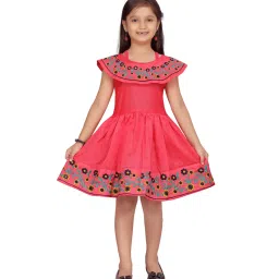 Aarika Kids Red Printed Dress image 1