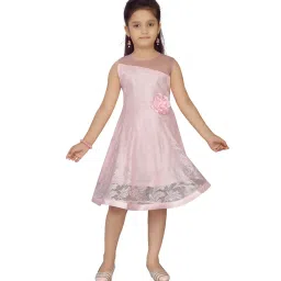Aarika Kids Pink Printed Frock image 1