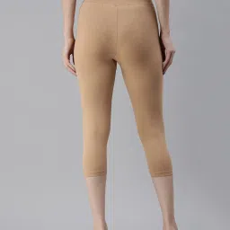 Kryptic Light Brown Mid Rise Leggings image 2