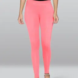 Lyra Peach Premium Cotton Ankle Length Leggings-picture-10