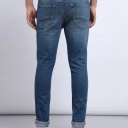 Lee Bruce Blue Skinny Fit Lightly Washed Jeans image 2