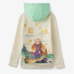 The Souled Store Kids Cream & Green Cotton Printed Full Sleeves Jacket image 2