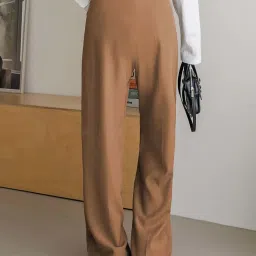 Kotty Brown Plain Trousers image 2