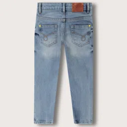 Blue Giraffe Kids Blue Printed Jeans image 2