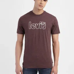 Levi's Gold Yellow Cotton Regular Fit Logo Printed T-Shirts-image-75