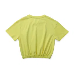 Gini & Jony Kids Yellow Printed Top image 2