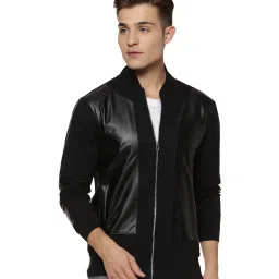 Campus Sutra Black Solid Jacket image 1