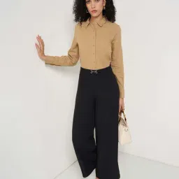 Annabelle By Pantaloons Beige Regular Fit Shirt image 5