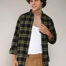 Campus Sutra Multicolored Regular Fit Checks Shirt-picture-25