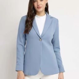 Fablestreet Blue Single Breasted Blazer-picture-20