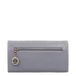 Esbeda Grey Textured Wallet for Women image 3