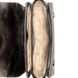 Guess Pewter IDRA Quilted Satchel image 4