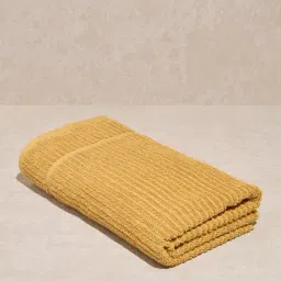 Westside Home Mustard Self-Striped Bath Towel image 2