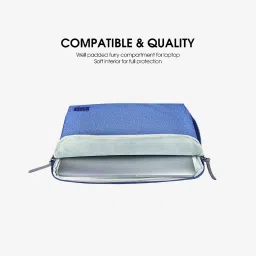 Gripp Cello Laptop Sleeve Case With Slim & Ultra Design For Macbook 13.3 Inch (Blue) image 2