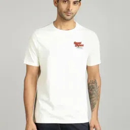 Royal Enfield White Cotton Blend Regular fit Printed T-Shirt-picture-25