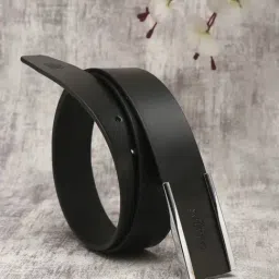 Carlton London Black Leather Casual Belt for Men-picture-22