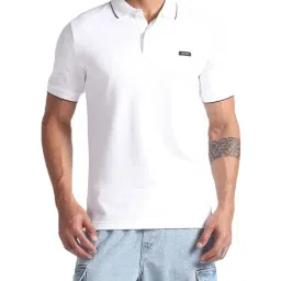 Calvin Klein Jeans Bright White Slim Fit Polo T-Shirt-image-20