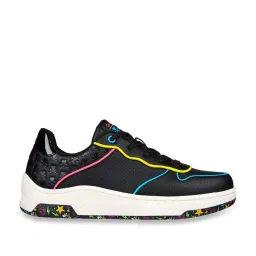 Skechers Women's UPBEATS - RHYTHM Black Multi Lifestyle Lace Up Shoe image 1