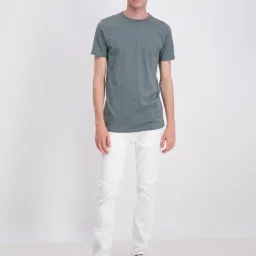 Lindbergh Dark Olive Round Neck T-Shirt image 4