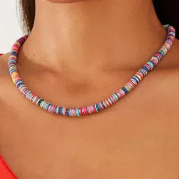 Accessorize London Women's Bright Round Discs Necklace image 2