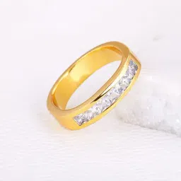 GIVA 925 Sterling Silver Golden Ring for Men-image-85