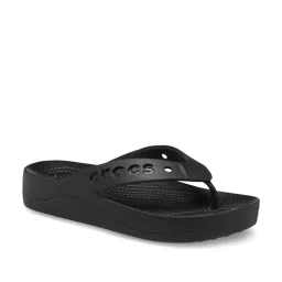 Crocs Women's Baya Black Flip Flops image 2