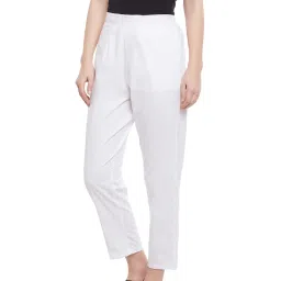 MEEE White Regular Fit Trousers image 3