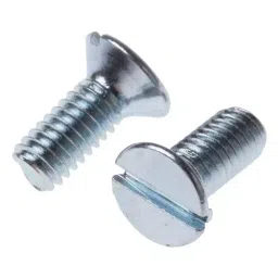 RS PRO Machine Screw M4x10 mm Steel Slot Countersunk, 9087403 (Bag of 100 pcs)-picture-19