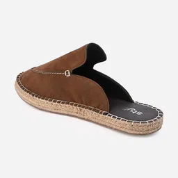 Styli Men Faux Suede Espadrilles With Contrast Binding image 3