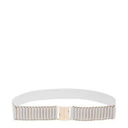 Teakwood Leathers White Nylon Waist Belt for Women-picture-26